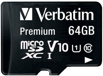 cumpără Verbatim Premium MicroSDXC 64GB Clasa 10 + SD adapter în Chișinău 