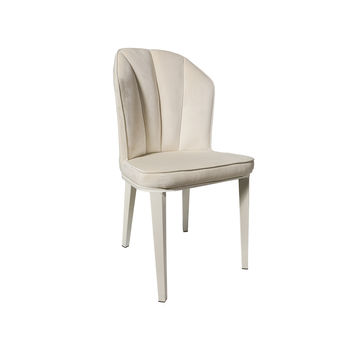 Scaun DC 6018 carcasa alb, piele ivory nr. 1 