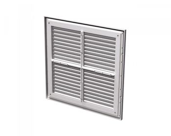 cumpără Grila ventilatie metal patrata 250 x 250 mm (cu plasa metalica) MVM 250s (alba)  VENTS în Chișinău 