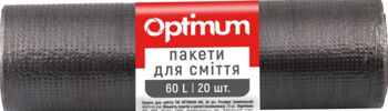 Пакеты для мусора PROservice Optium HD, 60 л, 20 шт, черный 