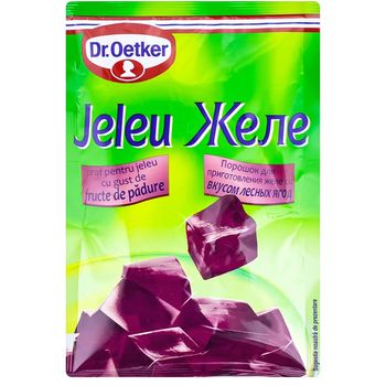 Jeleu cu gust de fructe de pădure Dr. Oetker, 90g 