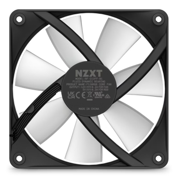PC Case Fan NZXT F120 RGB Core, 120x120x26mm, 8 LEDs,33.8dB, 78.86CFM, 500-1800RPM, FDB, 4 Pin,Black 