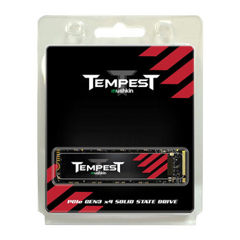 SSD накопитель 512GB SSD NVMe M.2 Gen 3 x4 Type 2280 Mushkin Tempest MKNSSDTS512GB-D8, Read 3300MB/s, Write 2200MB/s