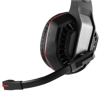 Gaming Headset SVEN AP-U990MV, 50mm drivers, 20-20000Hz, 32 Ohm, 105dB, 401g., 3.5mm/USB, Black/Red 