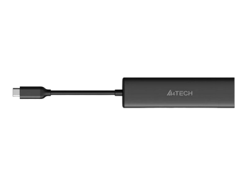 Docking Station A4Tech 6-IN-1, HDMI, 2xUSB 3.0, Type C,  PD100W, SD/TF, Aluminum, Ash Grey 