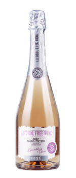 Розовое Игристоеполусладкое безалкогольное вино, 0.75 Л 