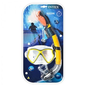 Набор для плавания (маска + трубка) 8+ Intex Sport Wave Rider 55647 (3424) 