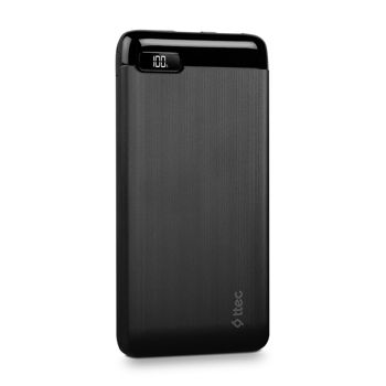 ttec Powerbank 20.000 mAh LCD Power Slim, Black 