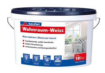 Vopsea latex mată 10 L.  Wohnraum-Weiss BF100691 