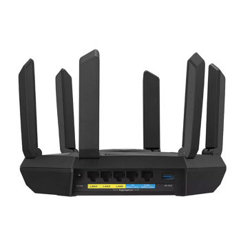 Router wireless WiFi ASUS RT-AXE7800 Tri-band WiFi 6E (802.11ax) Router, New 6GHz Band, Wireless-AX7800 574 Mbps+4804 Mbps+2402 Mbps, Tri Band 2.4GHz/5GHz/6GHz for up to super-fast 7.8Gbps, 2.5G BaseT for WAN x 1, Gigabit LAN x 4, USB 3.2 (router wireless WiFi/беспроводной WiFi роутер)