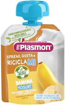 Piure PLASMON banane și iaurt (6 luni), 85 g 