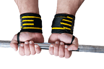 OLIMP PROFI WRIST WRAPS YELLOW/BLACK 