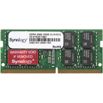 SYNOLOGY RAM Module DDR4-2666 ECC Unbuffered SODIMM 16GB " D4ECSO-2666-16G" 