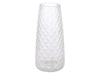 Vaza de sticla "Trapez grid" H21сm, D10cm 
