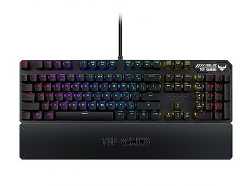 Tastatura ASUS TUF Gaming K3 RGB mechanical keyboard with N-key rollover, aluminum-alloy top cover and Aura Sync lighting, Wrist Rest, gamer (tastatura/клавиатура)