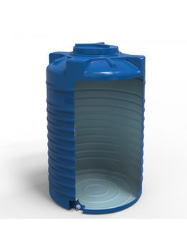 cumpără Rezervor apa 500 L vertical, oval (albastru) cu stut D. 1/2" 79x126 cm (0,99 m³) în Chișinău 