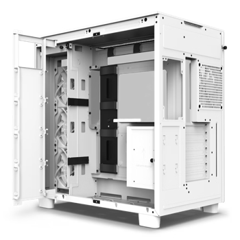 Case ATX NZXT H9 Flow, 2xUSB 3.2, 1xType-C, 4x120mm, 2xTG, 2x Mesh Panels, Black 