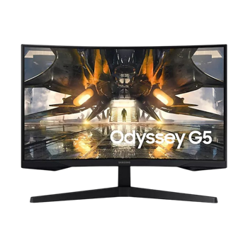 27" SAMSUNG Odyssey G5 S27AG550E,Black,Curved-VA 2560x1440,FreeSync165Hz,1ms MPRT,300cd,HDR,DP+HDMI 