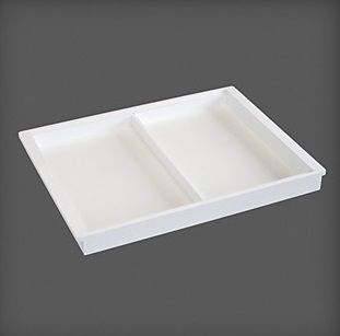 cumpără Container 2 compartimente din plastic pentru accesorii 530x405x44 mm, alb în Chișinău 