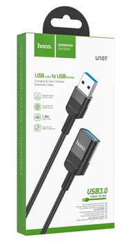 Hoco U107 USB male to USB female USB3.0 charging data sync extension cable 