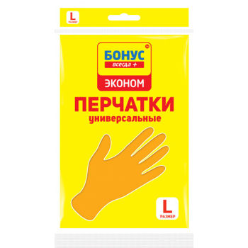 купить Универсальные резиновые перчатки Bonus Econom (L) в Кишинёве 