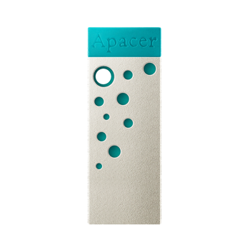 32GB USB2.0 Flash Drive Apacer "AH11J", Turquoise-Green, Super-Mini, Metal, Capless (AP32GAH11JG-1) 