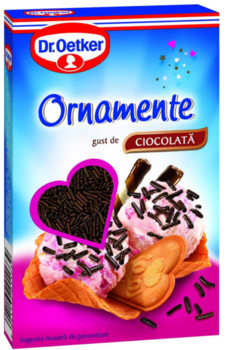 Ornamente ciocolată Dr. Oetker, 80g 