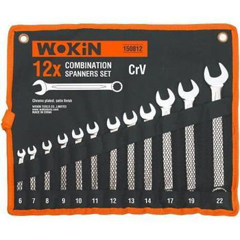 Wokin Set de 14 chei de piulite combinate Cr-V 6-22 mm