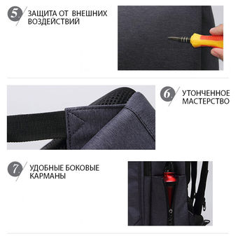 cumpără Rucsac urban Tigernu T-B3174 pentru laptop 14",  Indigo în Chișinău 