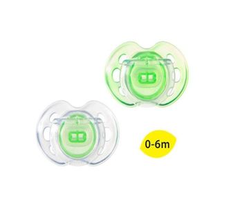 cumpără Suzetă ortodontică de zi Air Tommee Tippee (0-6 luni), verde/transparent, 2 buc. în Chișinău 