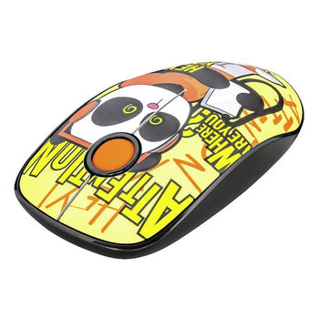 Мышь Trust Sketch Yellow Wireless Mouse, Silent Click, 15m  2.4GHz, Micro receiver, 1600 dpi, 3 button, USB