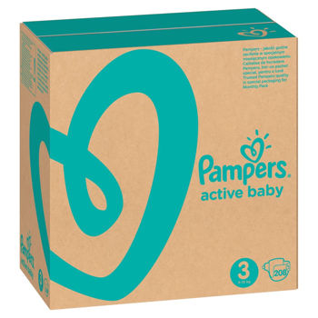 Подгузники Pampers Active Baby Midi Box 3 (6-10 кг), 208 шт. 