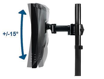 Arctic Z1 Basic Monitor Arm for 1 monitor, 13"-43", +90