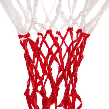Сетка для баскетбола (2 шт.) 45x40 см C-5643 white-red (8978) 