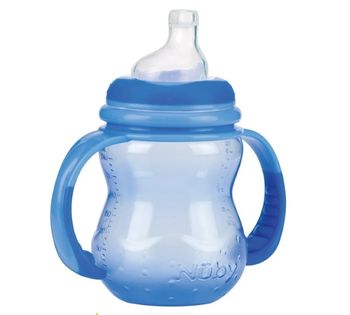 Biberon Nuby ID1107/ID92181 cu mânere detașabile, 240ml. 