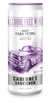 cumpără Сasa Petru Alcohol Free Sparkling wine Cabernet Sauvignon, 0.25 L în Chișinău 