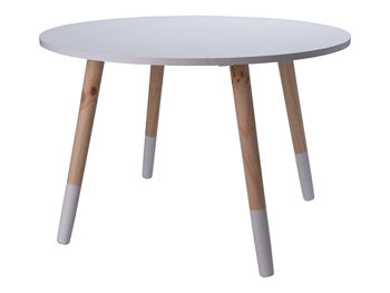 Masa pentru copii D60cm, H41cm, alba 