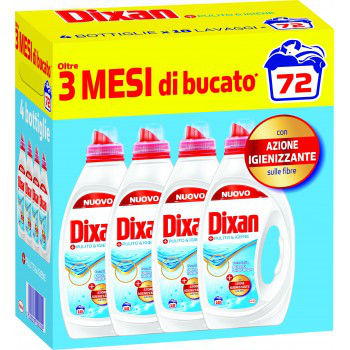 Жидкое средство для стирки DIXAN anti odore, 72 стирок 