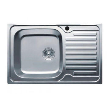 cumpără Chiuveta de bucatarie inox 0,8 mm (satin) 50/78 cm stanga 5078 L în Chișinău 