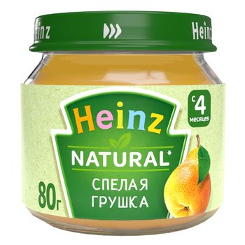 Пюре Heinz Спелая грушка 80г с 4месяцев 