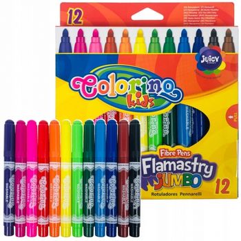 Фломастеры 12 цв.  Jumbo Colorino 