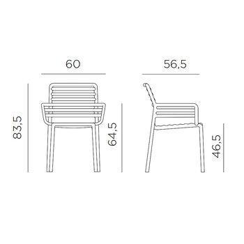 Кресло Nardi DOGA ARMCHAIR PERA 40254.18.000 (Кресло для сада и террасы)