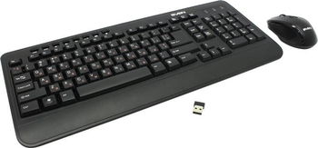 купить Wireless Keyboard & Mouse SVEN Comfort 3500, Multimedia, Nano rec., 2.4GHz, 2xAAA/1xA, Black в Кишинёве 