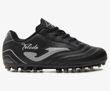 Ghete de fotbal JOMA - TOLEDO JR 2401 BLACK WHITE ARTIFICIAL GRASS 