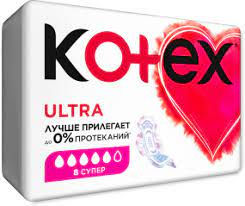 Absorbante zile critice Kotex Ultra Super, 8 buc. 