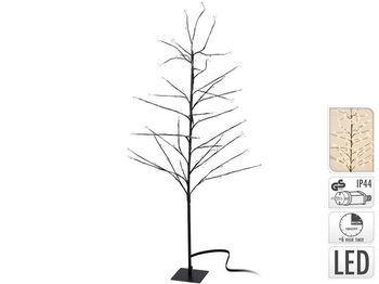 Copac decorativ 150cm, 360microLED, timer, alb-cald 