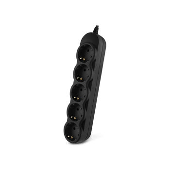 Priza cu protectie - prelungitor pentru UPS Power strip SVEN EX-I5 black 1.8 m for UPS, 5 Sockets, Black (Priza cu protectie - prelungitor/basic surge protection)