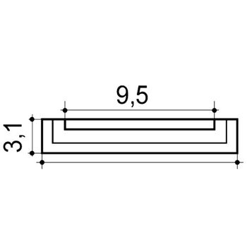 D310 ( 24.9 x 9.5 x 3 cm.) 