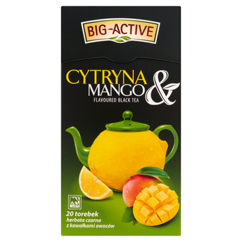 Чай черный Big Active with Lemon & Mango, 20 шт 