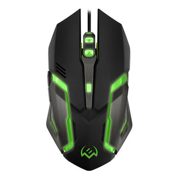 Gaming Mouse SVEN RX-G740, Optical 800-2400 dpi, 6 buttons, Silent ,Soft Touch, Backlight, Black,USB 